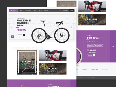 Net Magazine Challenge - Bike Shop brand colour create design designer net magazine type web website