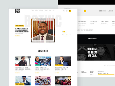 BOTWC - Homepage redesign bold brand color creative design homepage ui ux web website