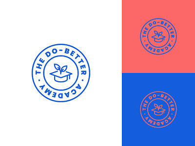 Do Better Academy - Logo 2019 brand color colour creative design graphic identity illustrator logo modern seal stamp style ui ux web