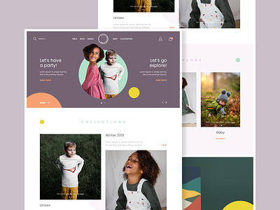 Lily Dennison - Homepage concept brand color creative design ui ux web web design website
