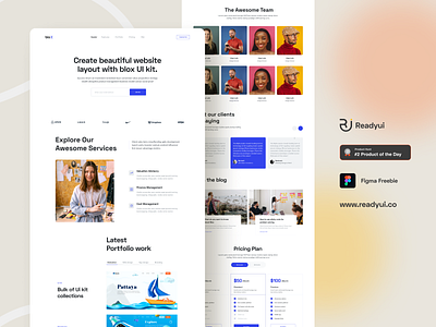 Get Started Quickly with Prebuilt Templates bootstrap clean minimal design coded template figma freebie figmakit html css bulma tailwind landingpage multipurpose readyui coded design template theme typography uiblock uikit uxui web web template