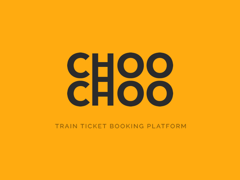 Choo Choo | Train Ticket Booking Platform Logo ios clean illustrator mobile identity minimal flat illustration design app branding vector animation logo