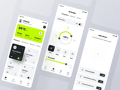 Smart Home App app device home mobile modern smart smarthome ui