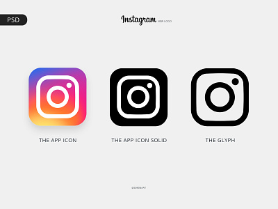 Instagram Logo Free Psd By Reza Ghenaat On Dribbble