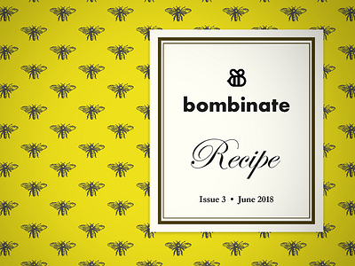 Bombinate Concept 🐝 concept cover edwardian script itc futura garamond pattern wip zine