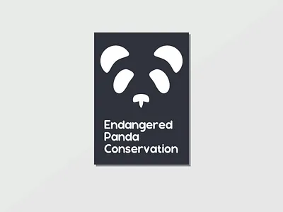 Day 3 - Endangered Panda Conservation branding challenge concept conservation daily challange design illustration logo logo a day logodesign logodesigns logos minimalism panda panda bear panda logo typography