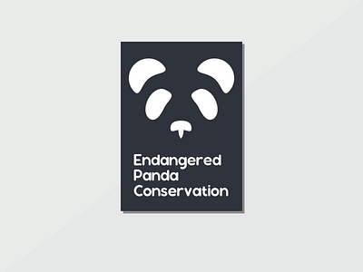 Day 3 - Endangered Panda Conservation branding challenge concept conservation daily challange design illustration logo logo a day logodesign logodesigns logos minimalism panda panda bear panda logo typography