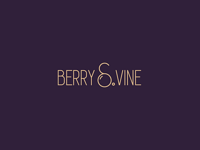 Daily logo challenge - Day 17 - Berry & Vine ampersand branding challenge concept daily challange design geometric illustration logo logo a day logodesign logodesigns logos minimal minimalist sans serif typography vector