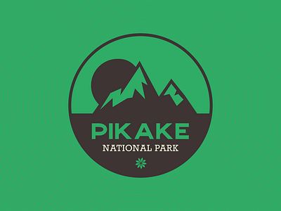 Daily Logo Challenge - Day 20 - Pikake Park badge branding challenge concept daily challange design flower illustration logo logo a day logodesign logodesigns logos minimal minimalist sans serif slab serif two color typography vector