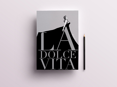 Poster La Dolce Vita art artist draw drawing illustration illustrator poster
