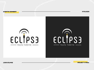 Eclipse Haute Fidélité - Logo branding design illustration logo