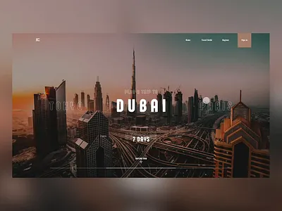 Travel inspiration website book dubai fullscreen inspiration luxe onepager paris slider street tokyo travel unsplash pictures webdesign