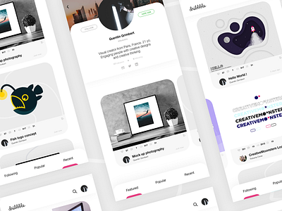 Redesigning Dribbble App