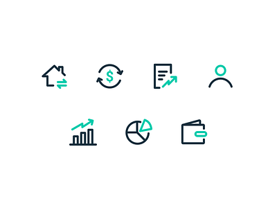 Finance icons banking crypto exchange cryptocurrency finance financial graphic icon icons illustration
