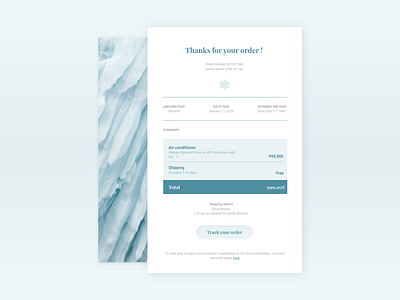 Email Receipt dailyui dailyuichallenge design email design email receipt ui uidesign