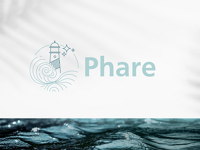 Logo Phare Lighthouse lighthouse lighthouse logo logo logodesign phare vector wave logo