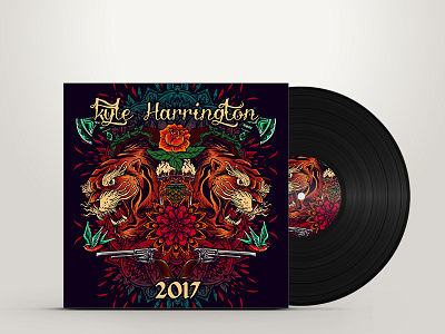 Kyle Harrington-2017 cd front cover illustration music musician