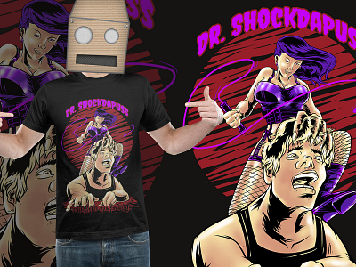 Dr. ShockDaPuss artwork hiphop illustration merch merchandise design musician rap tees tshirt