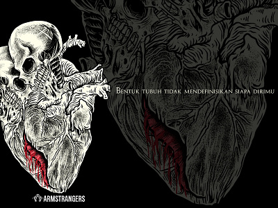 heartbreaker heart illustration quote skeleton skull