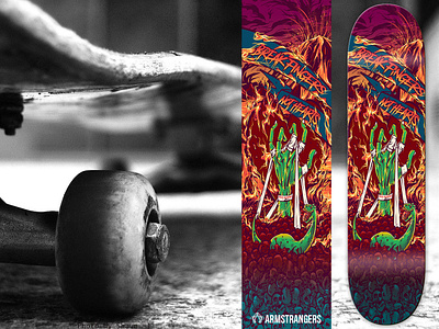 Reece Skate deck design illustration merchandise skate skateboard skateboarding skater