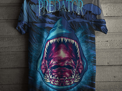 predator apparel design artwork fish fishing illustration merch sublime tees tshirt