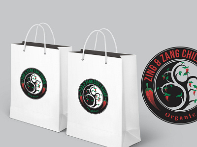 zing & zang chili sauce logo logo design packaging