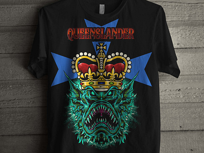 Queenslander apparel design apparel graphics artwork illustration merch tees tshirt tshirtdesign