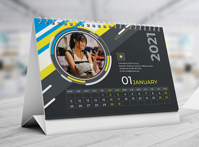 Desk calendar 2021 business calendar calendar 2020 calendar design clean company design new year planner year