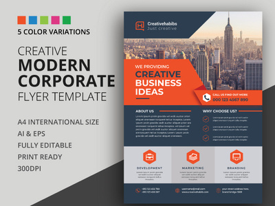 Corporate Flyer advertisement advertising agency business business flyer clean company consultant corporate corporate flyer creative design flyer handout leaflet magazine marketing modern multipurpose newspaper