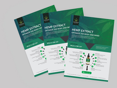 HEMP PRODUCT FLYER TEMPLATE