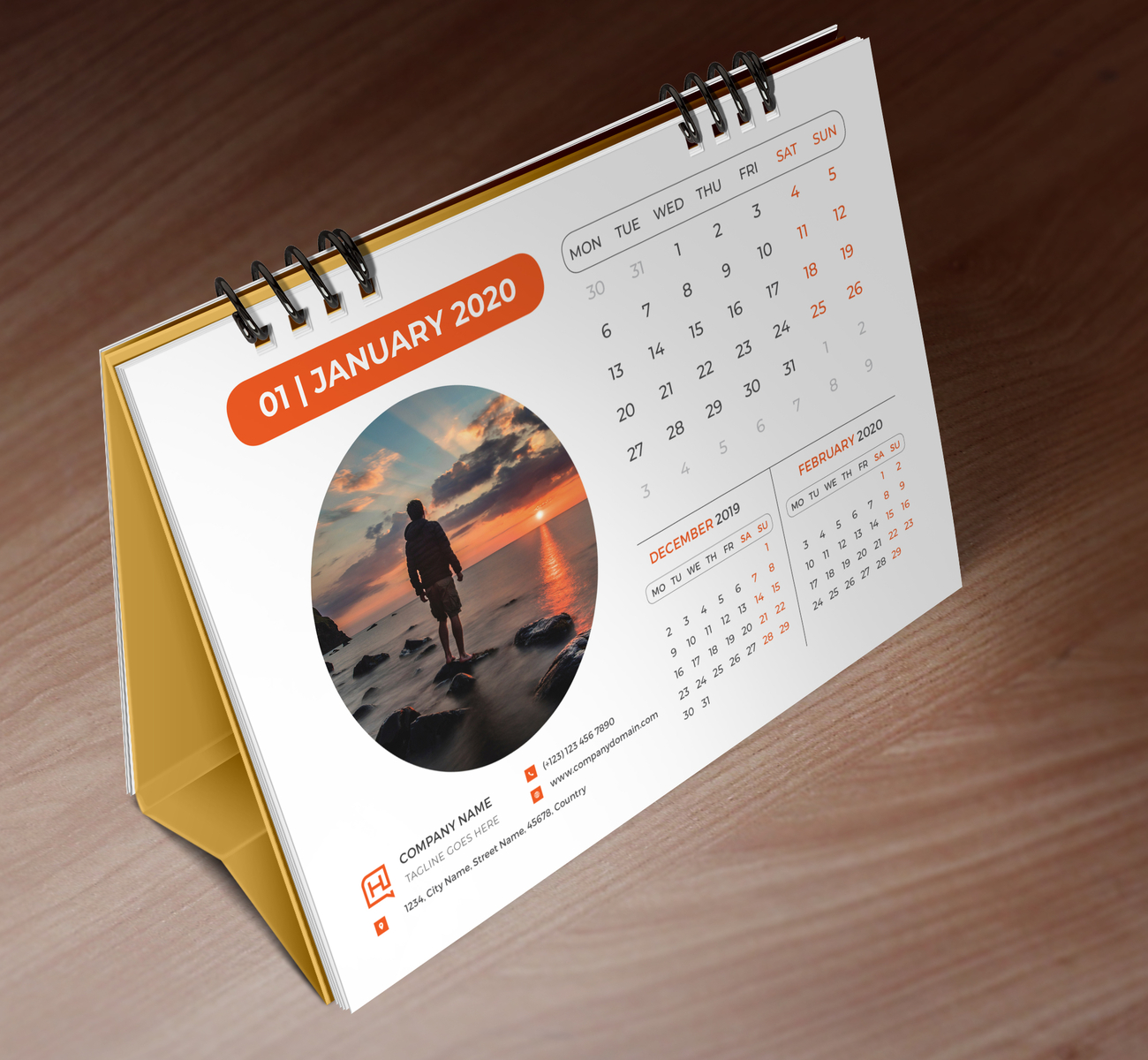 Desk Calendar 2020 By Habibur Rahaman On Dribbble