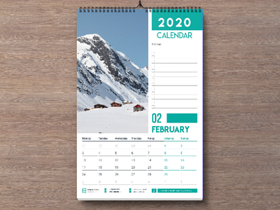 Wall calendar 2020 creativehabib wall calendar