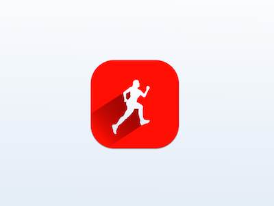 ReDesign icon for Runkeeper appstore icon red runkeeper sketch sketchapp
