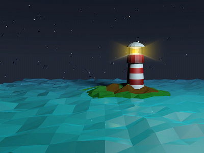 Lighthouse into the space