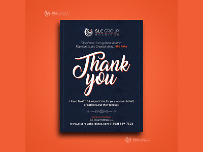 Design An Eye Catching Ad For Slc Business clean ad minimalist modern thankyou card