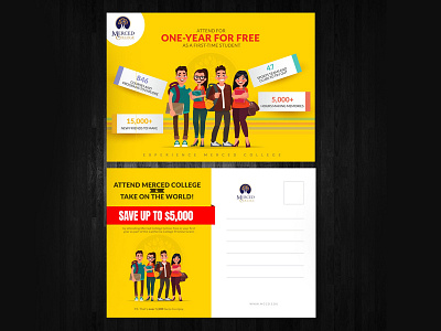 Eye Catching Exciting Postcard For Students appealing clean minimal colors creative designed in a fun eye catching illustration illustrator photoshop postcard postcard design shapes