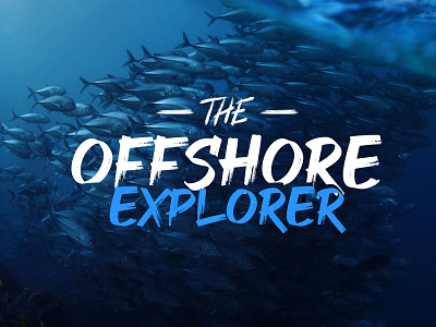 Offshore Explorer Podcast design eye catchy graphic desgin illustration illustrator minimalist modern photoshop podcast podcast design print ads typography