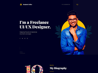 Portfolio Website by Shavez Ahmed on Dribbble