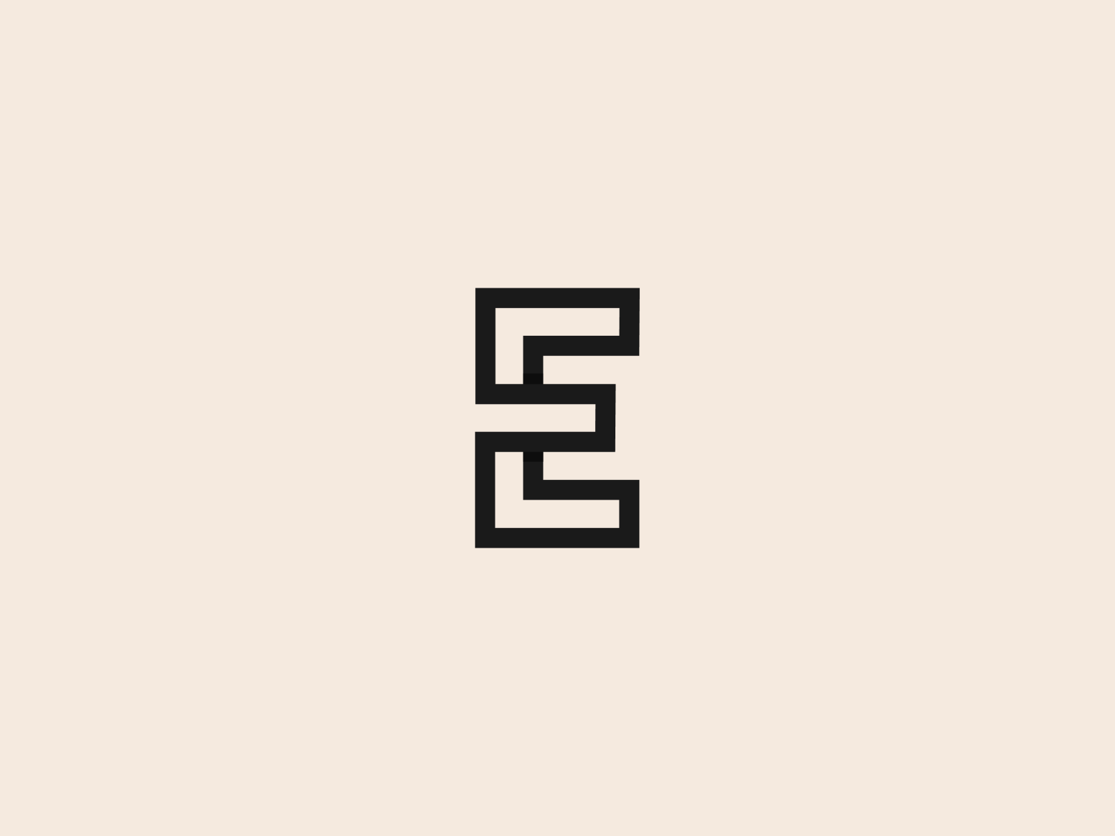 E monogram by Saeed on Dribbble