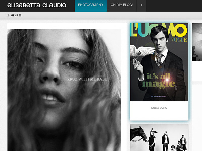 Elisabetta Claudio Desktop - Update design photography responsive textpattern website