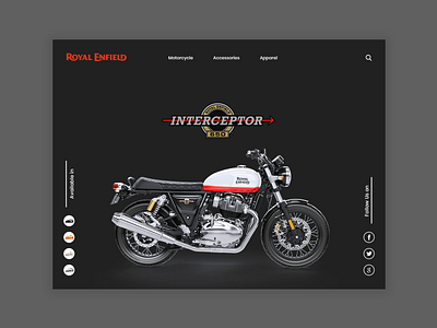 Royal Enfield Landing Page