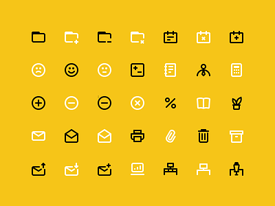 Office icons sketch