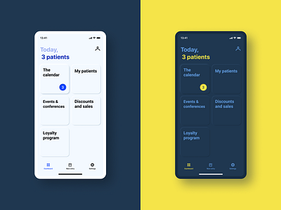 Medical app theme alert app dashboard dent figma ios medical menu skeuomorph