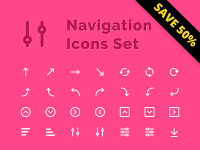 Navigation Icons Set control dashboard figma free icon navigation outline resourses sale