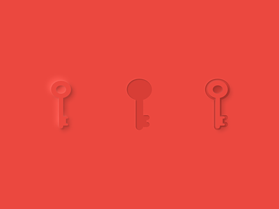Keys icons key red secret skeuomorph volume