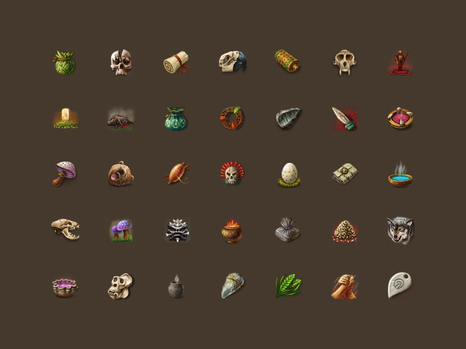 My retro icons for online game by Rengised on Dribbble