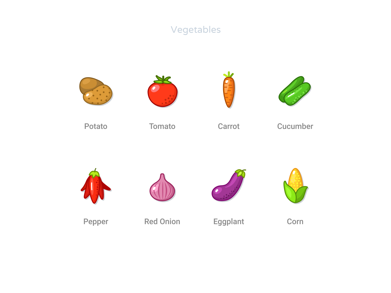 Free Vegetables By Alex Martynov On Dribbble