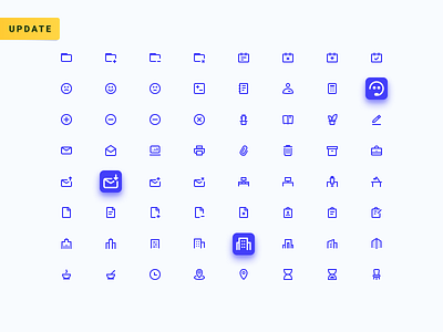 Office Icons Set - Update figma icon icon set icondesign iconography icons life office openspace ouline shit