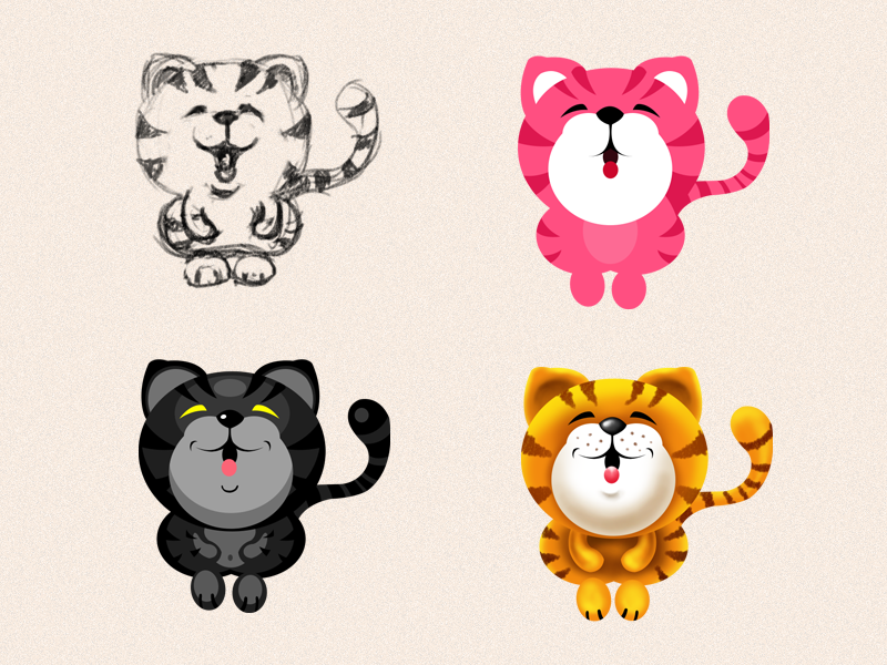 Pussy animals cat draw fly game hand icon kit kitten kitty pussy smile