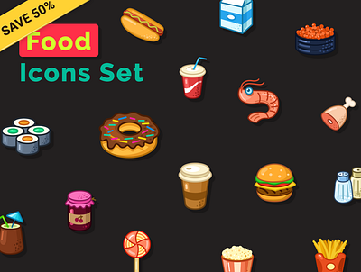 Food icons at a give-away price bar cartoon demo discount food food and drink food illustration free icons restaurant vector